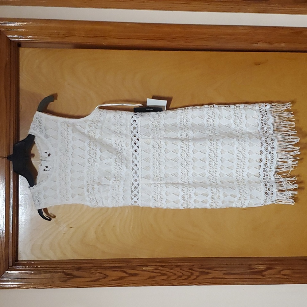 Lulus cream crocheted dress size S